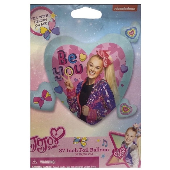 Nickelodeon Other - JoJo Siwa Nickelodeon 37” Inch Foil Balloon “Be You” Fill with Helium or Air